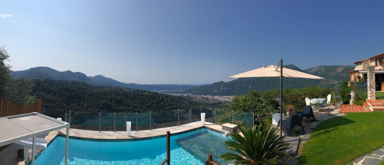 Le Manoir: Chambre D'Hote De Charme Avec Jacuzzi Privatif La Roquette-sur-Var Exterior foto